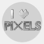 Amo al pegatina de los pixeles