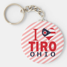 Amo al Tiro, Ohio Llaveros Personalizados