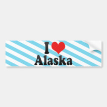 Amo Alaska Pegatina De Parachoque