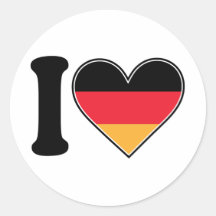 Amo Alemania Pegatinas