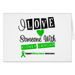 Amo alguien con el cáncer del riñón tarjeta
