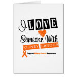 Amo alguien con el cáncer del riñón tarjetón