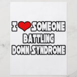 Amo alguien Síndrome de Down de lucha Tarjetones