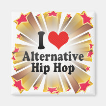 Amo alternativa+Hip Hop Imán De Nevera
