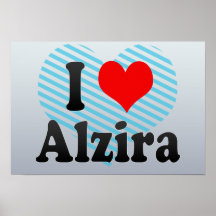 Amo Alzira, España. Yo Encanta Alzira, España Poster