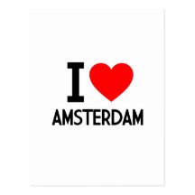 Amo Amsterdam Tarjetas Postales