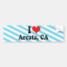 Amo Arcata, CA Etiqueta De Parachoque