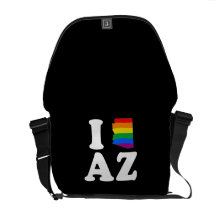 AMO ARIZONA GAY - BLANCO - .PNG BOLSAS DE MENSAJERIA