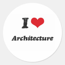 Amo arquitectura pegatinas  