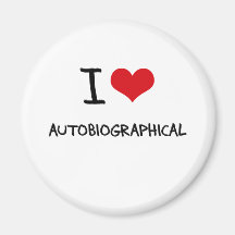 Amo autobiográfico imán de nevera