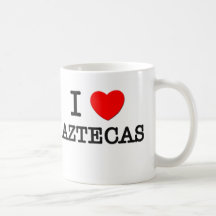 Amo Aztecas (los caballos) Tazas De Café