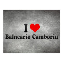 Amo Balneario Camboriu, el Brasil Tarjeta Postal