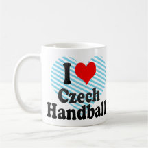 Amo balonmano checo tazas de café
