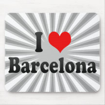 Amo Barcelona, España Alfombrillas De Raton