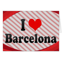 Amo Barcelona, España Felicitación