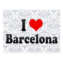 Amo Barcelona, España Tarjeta Postal