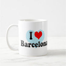 Amo Barcelona, España Taza De Café