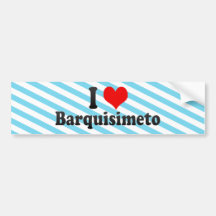 Amo Barquisimeto, Venezuela Etiqueta De Parachoque