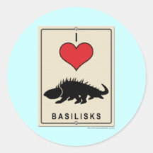 Amo basiliscos pegatina