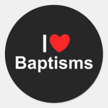 Amo bautismos (del corazón) etiqueta