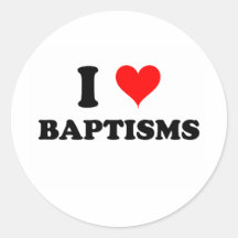Amo bautismos pegatinas  