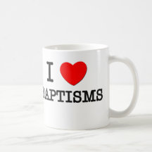 Amo bautismos tazas