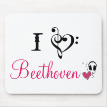 Amo Beethoven Alfombrillas De Raton