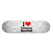 Amo béisbol de la fantasía patín personalizado
