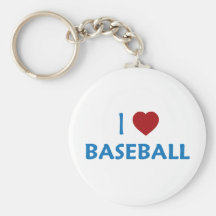 Amo béisbol llaveros personalizados