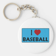 Amo béisbol llaveros personalizados