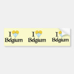 Amo Bélgica Etiqueta De Parachoque
