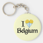Amo Bélgica Llavero
