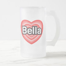 Amo Bella. Te amo Bella. Corazón Taza De Café
