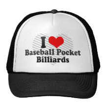 Amo billares de bolsillo del béisbol gorro