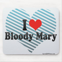 Amo bloody mary alfombrilla de ratón
