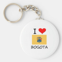 Amo Bogotá New Jersey Llavero Personalizado