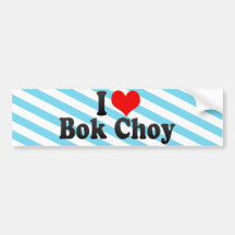 Amo Bok Choy Etiqueta De Parachoque