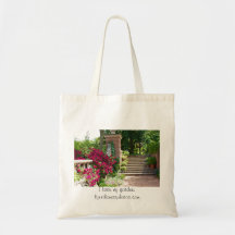 "Amo bolso de mi jardín" Bolsa Lienzo