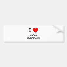 Amo buen informe etiqueta de parachoque