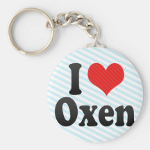 Amo bueyes llaveros personalizados