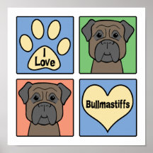 Amo Bullmastiffs Impresiones