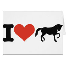 Amo caballos tarjetas