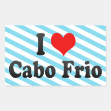 Amo Cabo Frio, el Brasil Pegatinas