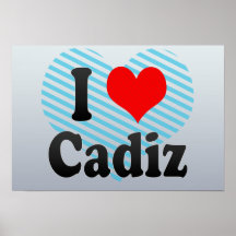 Amo Cádiz, España Posters