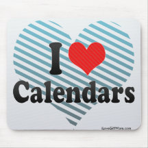 Amo calendarios alfombrilla de raton