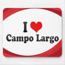 Amo Campo largo, el Brasil Tapetes De Raton