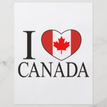 Amo Canadá Tarjetón
