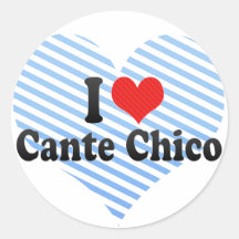 Amo Cante Chico Etiquetas Redondas