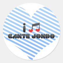 Amo Cante Jondo Etiquetas Redondas