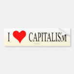Amo capitalismo pegatina de parachoque